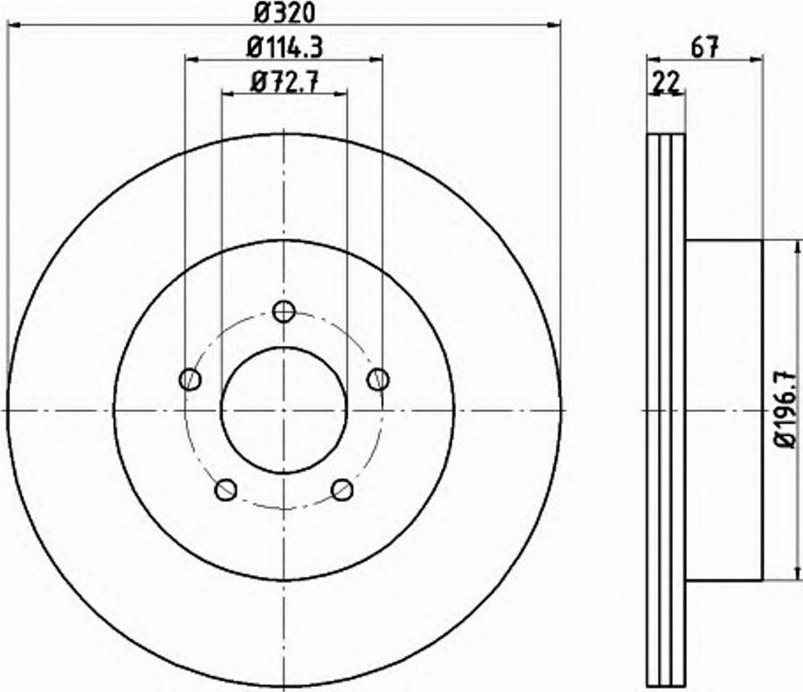 Pagid 54772PRO - Bremžu diski www.autospares.lv