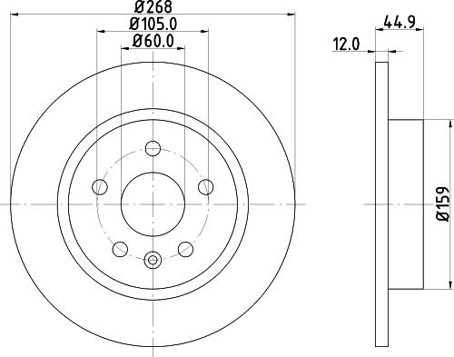 Pagid 55055 - Bremžu diski www.autospares.lv