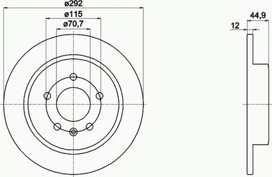 Pagid 55057PRO - Bremžu diski www.autospares.lv