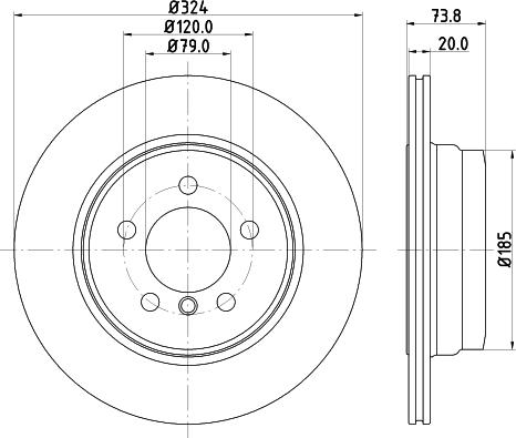 Pagid 55897 - Bremžu diski www.autospares.lv