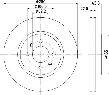 Pagid 55883 - Bremžu diski www.autospares.lv