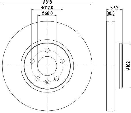 Pagid 55827HC - Bremžu diski www.autospares.lv