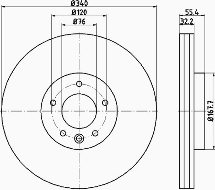 Pagid 55303PRO - Bremžu diski www.autospares.lv