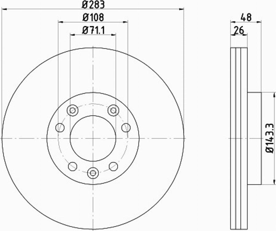 Pagid 55325PRO - Bremžu diski www.autospares.lv