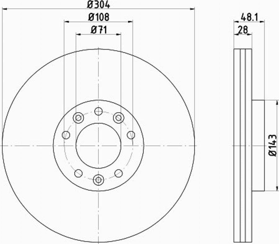 Pagid 55323PRO - Bremžu diski autospares.lv