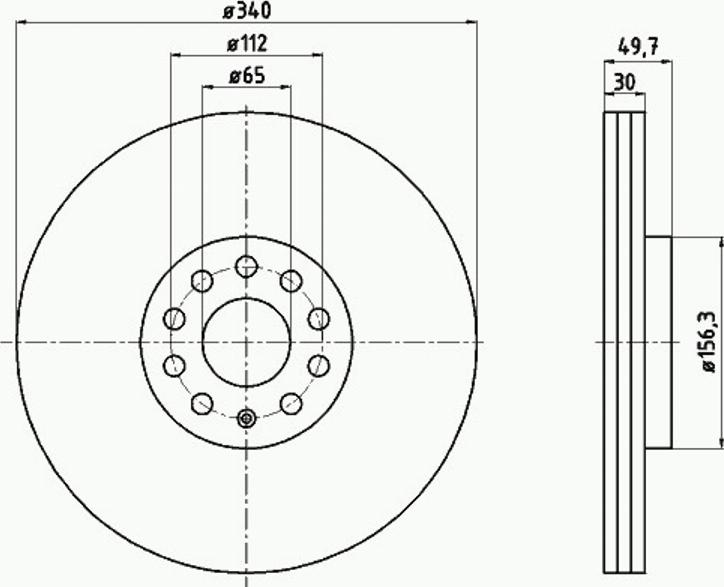 Pagid 55298PRO - Bremžu diski www.autospares.lv