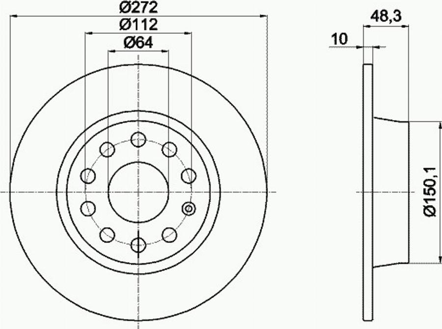 Pagid 55249PRO - Bremžu diski www.autospares.lv