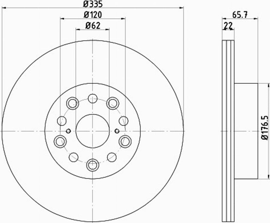 Pagid 55245PRO - Bremžu diski www.autospares.lv