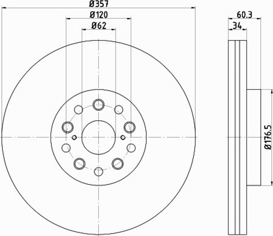 Pagid 55243PRO - Bremžu diski autospares.lv