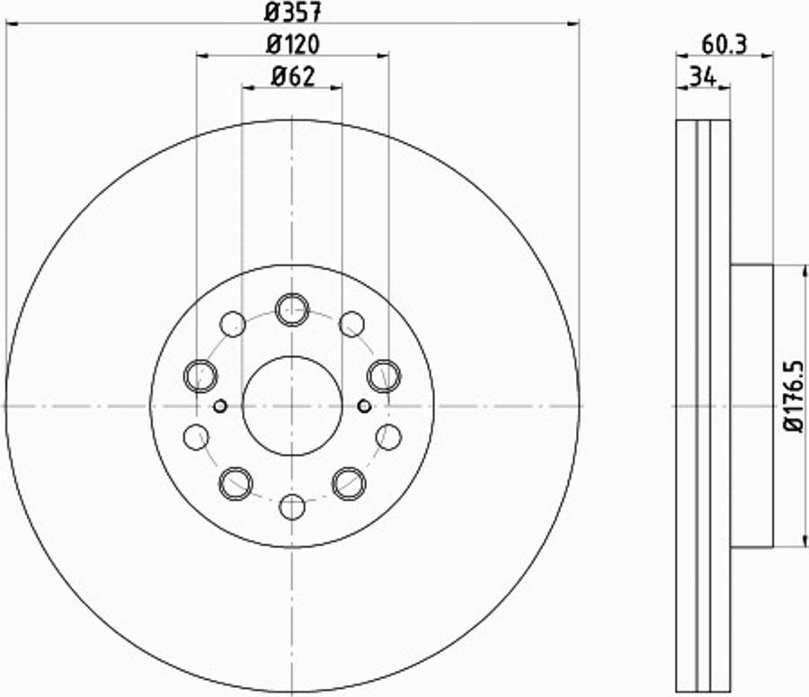 Pagid 55242PRO - Bremžu diski www.autospares.lv