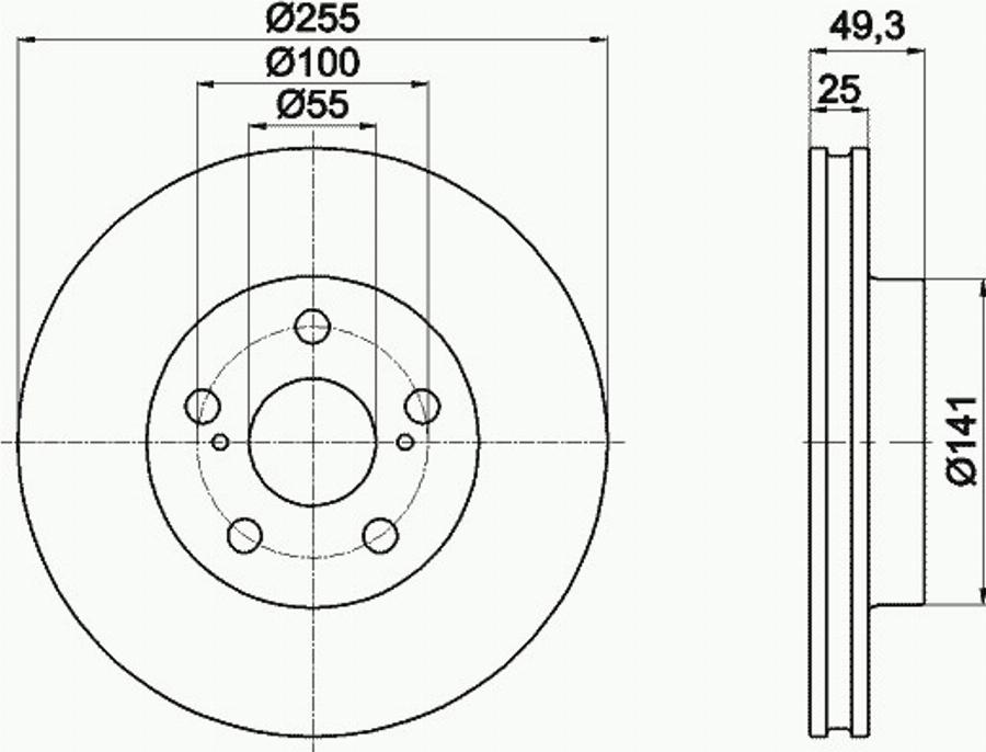 Pagid 55250PRO - Bremžu diski www.autospares.lv