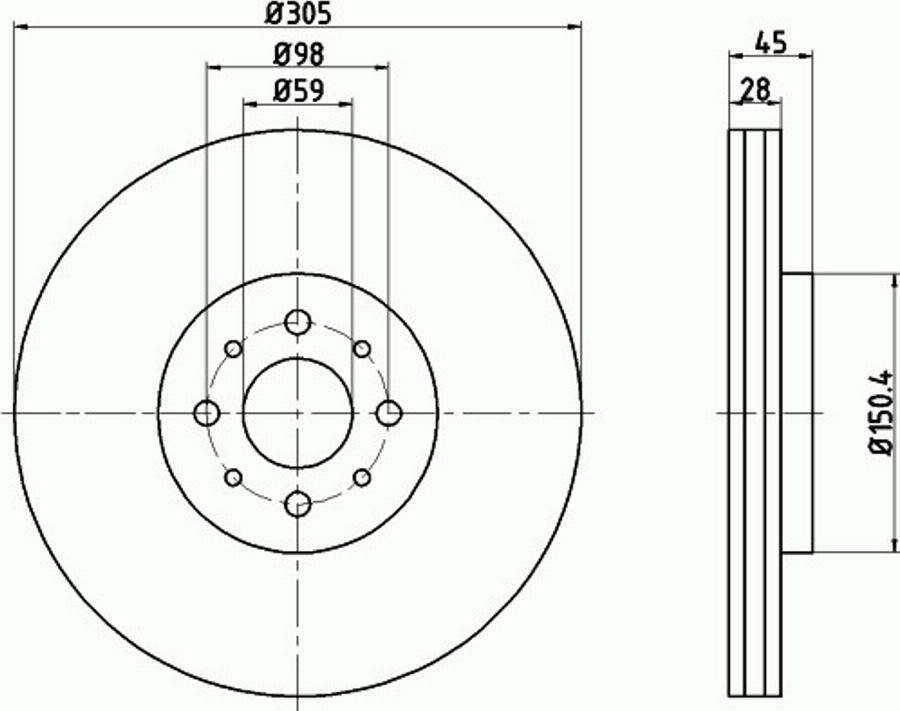 Pagid 55285PRO - Bremžu diski www.autospares.lv