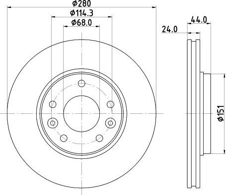 Pagid 56468 - Bremžu diski www.autospares.lv