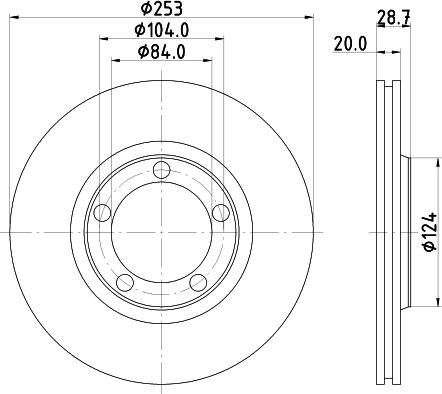 Pagid 50243 - Brake Disc www.autospares.lv