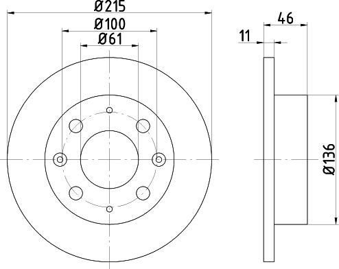 Pagid 51103 - Brake Disc www.autospares.lv