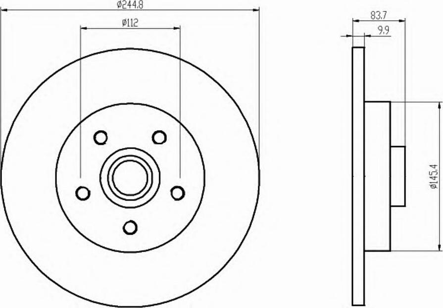 Pagid 53944PRO - Bremžu diski www.autospares.lv