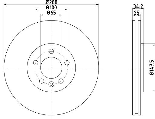 Pagid 53960 - Bremžu diski www.autospares.lv