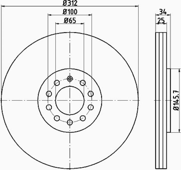 Pagid 53971PRO - Bremžu diski www.autospares.lv