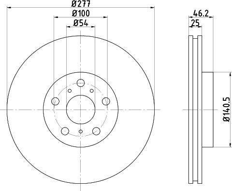 Pagid 53650 - Bremžu diski www.autospares.lv