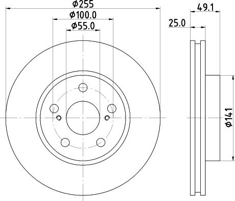 Pagid 53634 - Тормозной диск www.autospares.lv