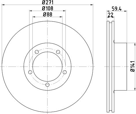 Pagid 52420 - Тормозной диск www.autospares.lv