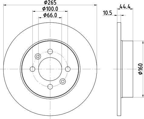 Pagid 52810 - Bremžu diski www.autospares.lv