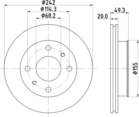 Pagid 52328 - Bremžu diski www.autospares.lv