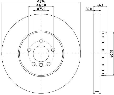 Pagid 65131HC - Bremžu diski www.autospares.lv