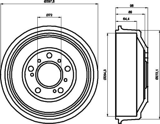 Pagid 60901 - Bremžu trumulis www.autospares.lv