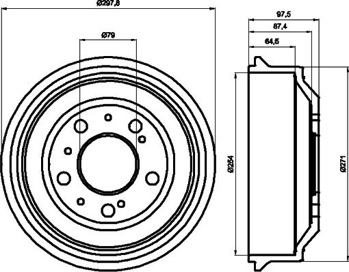 Pagid 60606 - Bremžu trumulis www.autospares.lv