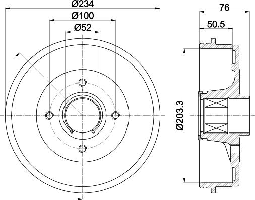 Pagid 61453 - Bremžu trumulis www.autospares.lv