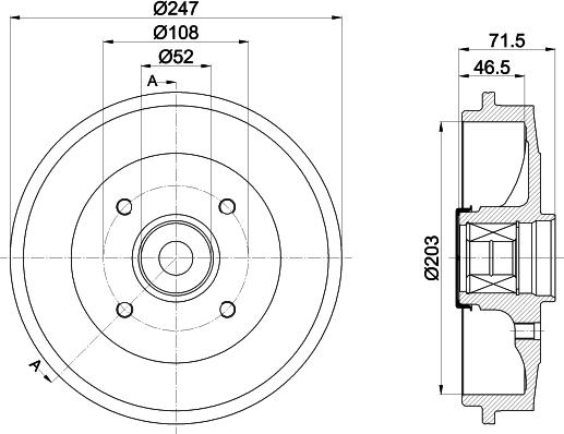 Pagid 61418 - Bremžu trumulis www.autospares.lv