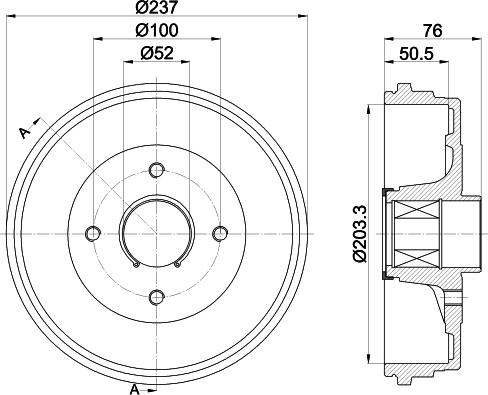 Pagid 61417 - Bremžu trumulis www.autospares.lv