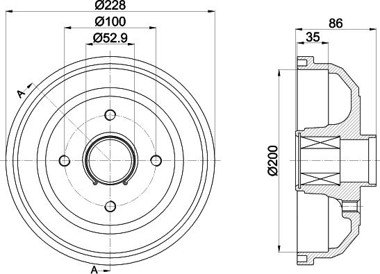 Pagid 61428 - Bremžu trumulis www.autospares.lv