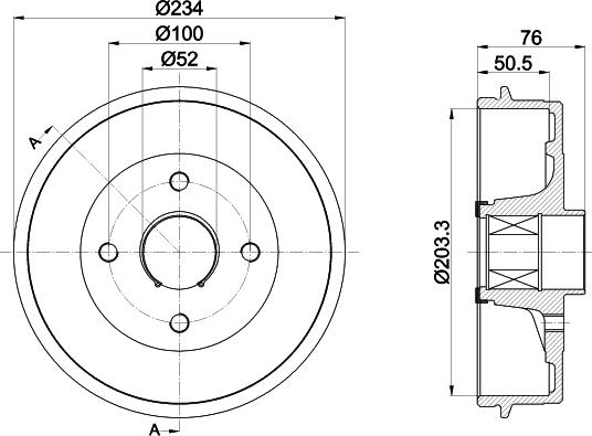 Pagid 61427 - Bremžu trumulis www.autospares.lv