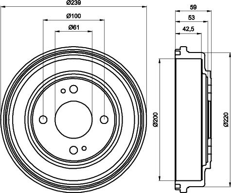 Pagid 61153 - Bremžu trumulis www.autospares.lv