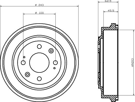 Pagid 61284 - Bremžu trumulis www.autospares.lv