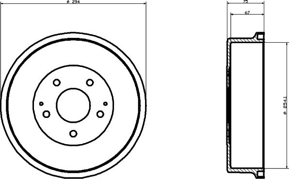 Pagid 61234 - Bremžu trumulis www.autospares.lv