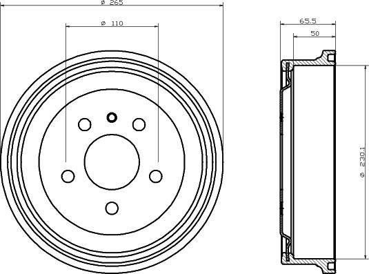 Pagid 61226 - Bremžu trumulis www.autospares.lv