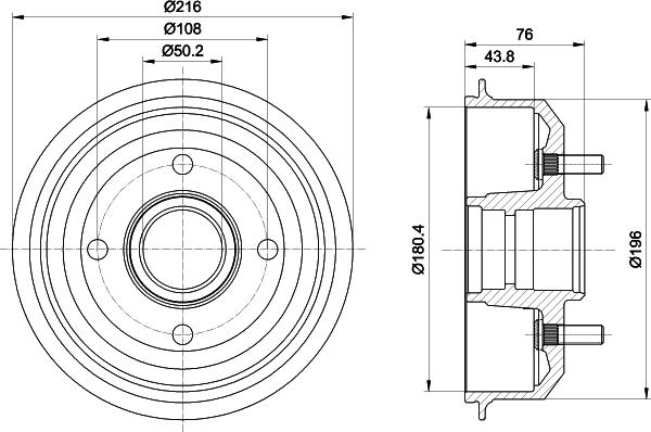 Pagid 62909 - Тормозной барабан www.autospares.lv