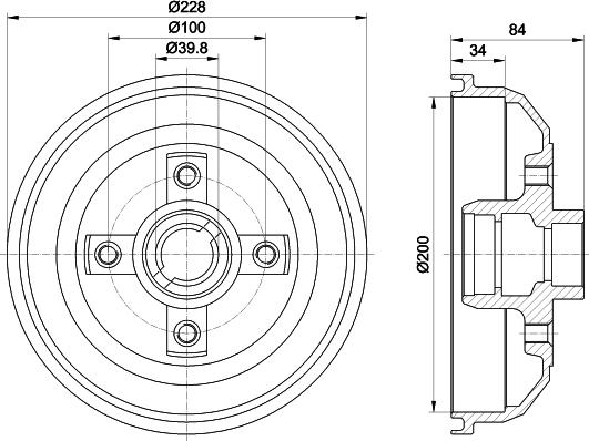 Pagid 62401 - Brake Drum www.autospares.lv