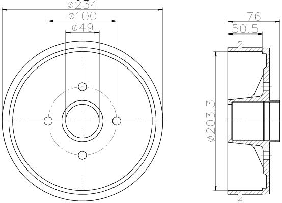 Pagid 62814 - Bremžu trumulis www.autospares.lv