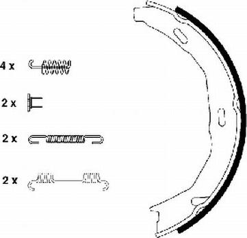 Pagid H9935 - Bremžu loku kompl., Stāvbremze www.autospares.lv