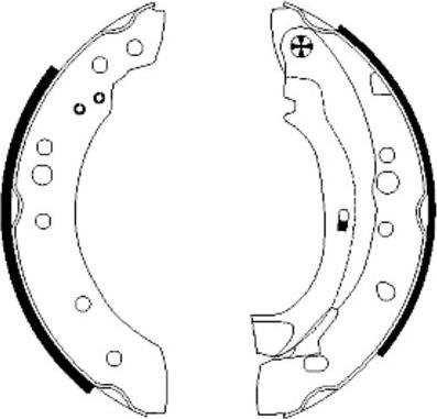 Pagid H9580 - Brake Shoe Set www.autospares.lv