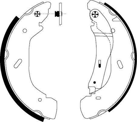 Pagid H9170 - Bremžu loku komplekts www.autospares.lv