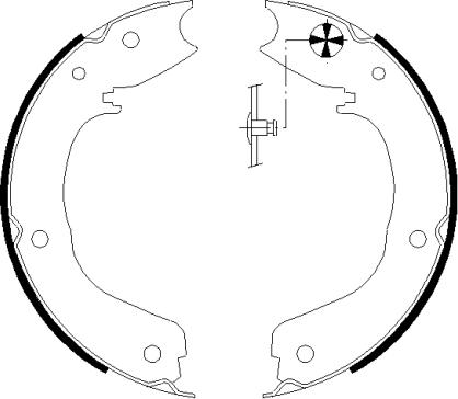 Pagid H9890 - Bremžu loku kompl., Stāvbremze www.autospares.lv