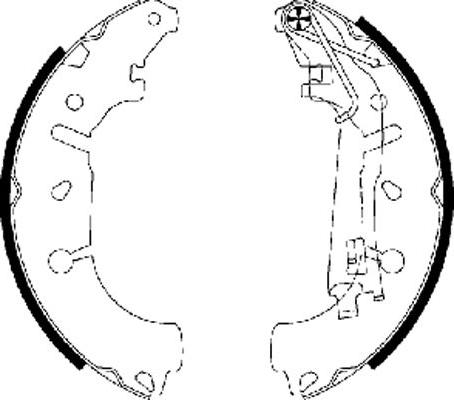 Pagid H9860 - Brake Shoe Set www.autospares.lv