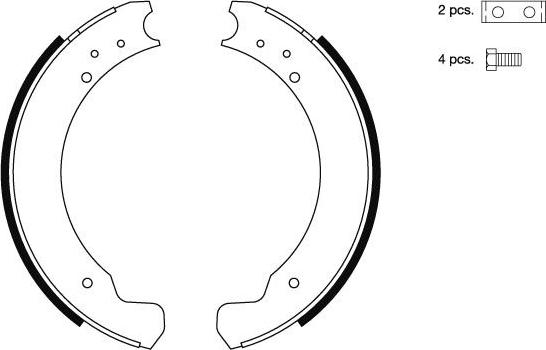 Pagid H1699 - Bremžu loku komplekts www.autospares.lv