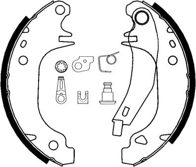 Pagid H1001 - Brake Shoe Set www.autospares.lv