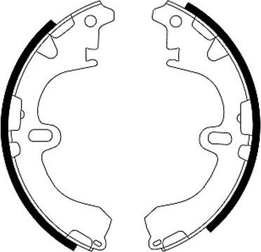 Pagid H8970 - Brake Shoe Set www.autospares.lv